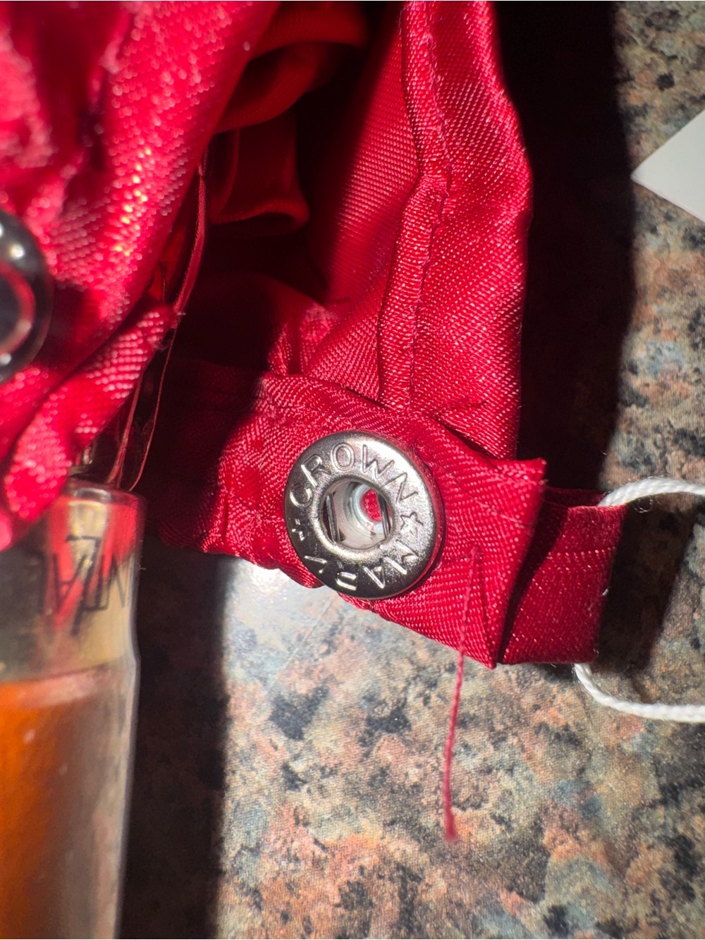 Yves Saint Laurent RARE VINTAGE NWT ❤️Satin Red Umbrella💎AUTHENTIC!!! - Picture 9 of 9